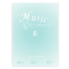 동아피엠에스 A4 스프링 악보 파일 보관함, 민트, 1개