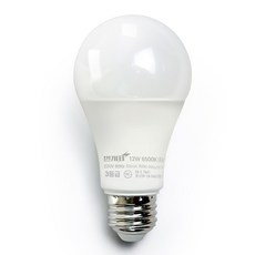 번개표 LED 전구 12W, 주광색, 1개 주광색, 1개