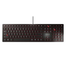 CHERRY KC6000 무소음 사무용 슬림 펜타그래프 키보드, 블랙, JK-1600KR-2, 제조사축