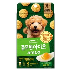 풀무원아미오 강아지 자연담은 간식, 계란맛, 50g, 1개 계란맛, 50g, 1개