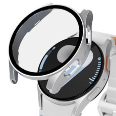 아이엠듀 하이브리드 강화유리 풀커버 케이스 40mm, 스틸실버