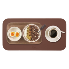 디아르 플래티넘 실리콘 방수 브런치 식탁매트, 초코브라운, 39 x 19.5 cm, 1개 초코브라운, 1개, 39 x 19.5 cm