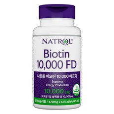 NATROL 納妥 生物素 10000 FD 25.2g, 60顆, 1罐