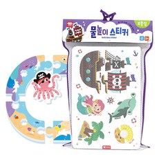 아리아띠 목욕 물놀이완구 스티커 보물섬, 1개