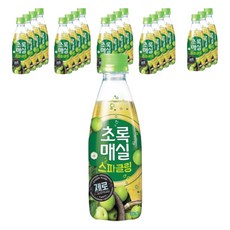웅진 초록매실 스파클링 제로, 350ml, 20개