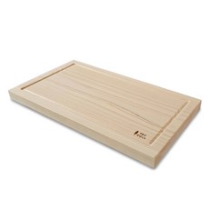 HINOKI ART 柏木實木菜板，防止汁液流淌, 1個, 混色