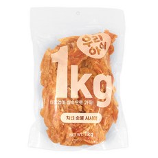 데이스포 강아지 우리아이 사사미, 1kg, 1개, 치킨 숯불 - 사사미