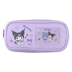 三麗鷗照片卡夾鉛筆盒 Kuromi, 1個, 紫色