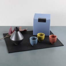 달소금 하프도쿠리 실속 4종 삼색세트, 1세트, 술병 + 술잔 3p