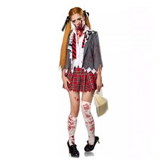 奧普里學生殭屍萬聖節女童校服制服角色扮演 B