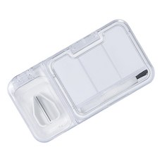 네스팅홈 알약 커팅기 분쇄기 3칸 끼니별 약통 화이트, 1개