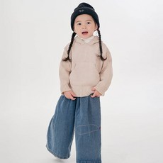 리틀래빗 아동용 C 캥거루 후드 니트