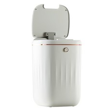 智能美學自動感應式垃圾桶 20L, 尺寸25x25x32.2公分, 白金色, 25 x 25 x 32.2cm