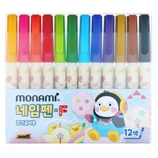 monAmi Pengsoo 姓名筆 F 12 色套裝, 混色, 1組