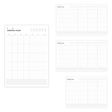 리코즈 먼슬리 빅플래너 12p 세로형, 혼합색상, 1개