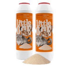 LittleOne 소동물 목욕 모래 33010, 2개, 1kg