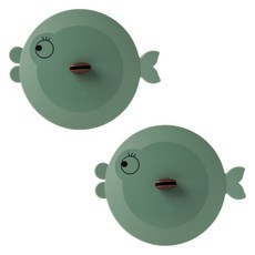 FLaiTO 矽膠魚杯蓋10cm, 卡其色, 2個