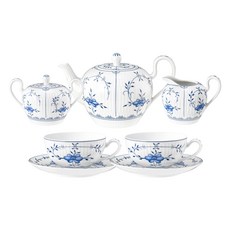Tettau 9入茶組, 1組, 茶壺0.75L + 咖啡杯0.22Lx2p + 奶精0.17L + 糖機0.23L, 阿米娜·布魯姆