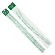유니크타임 그레이딩자 60cm G-002 + 커브곡자 G-004 세트, 그린, 1세트