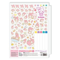 Sanrio Index L 支架 My Melody 5p 套裝, 5入, 美樂蒂