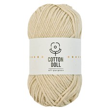 니뜨 코튼돌 뜨개실 50g, 1개, 35연베이지 35 연베이지, 1개