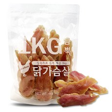 댕냥이생활연구소 강아지 듬뿍 대용량 간식, 닭가슴, 1kg, 1개 1개, 1kg, 닭가슴