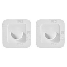 월드크린 커튼봉 무타공 지지 브라켓 홀더 20mm, 화이트, 2개