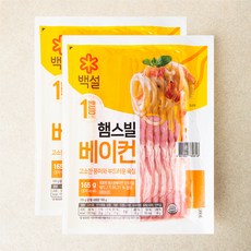씨제이제일제당 햄스빌 베이컨, 165g, 2개