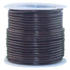 마다꾸미 가죽끈 DIY 포장용 팔찌만들기 재료 1.5mm x 10m, 다크브라운, 1개 다크브라운, 1개