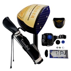 Matsui Golf 松井男士右手凱撒4星公園高爾夫球桿KP-04+立包黑色+腰包+球+頭套+T卹+球標全套