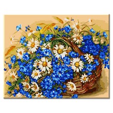 Momofix Painting DIY 名畫 40 x 50cm, I29 藍色石竹, 1個