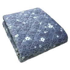 자미솔 물빨래가능 전기요 GR-2000, 블루 플라워, 더블(180 x 135 cm)