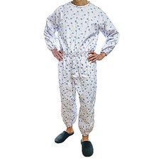 메디코 뒷지퍼 성인우주복 M, 국화블루, 1개 국화블루, 1개