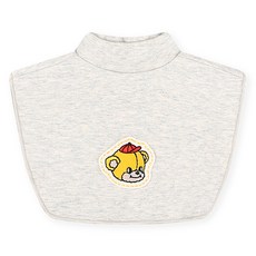 MilkBaby 유아용 앙증베어 레이어드 목폴라 턱받이