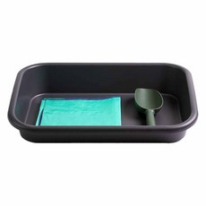 Morningscent 晨香園藝工具家用花園底部澆水盤+保護墊+手推車鏟多功能盆栽板3件套深灰色, 1個