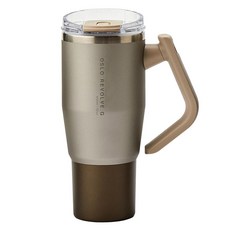 오슬로 리볼브 G 회전 핸들 텀블러, 브라운, 950ml, 1개 브라운, 1개, 950ml