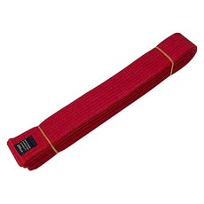 跆拳道合氣道柔道腰帶, 紅色的, 1個