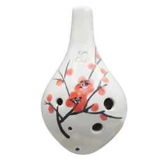 JK 6 孔中音 C 化石陶笛, 長嘴（李子), 單品, 1個