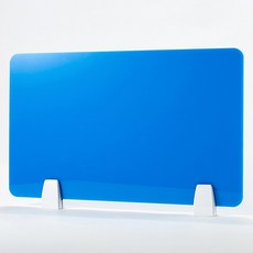 댓츠댓 컬러 아크릴 테이블 파티션 30 x 50 cm, 블루