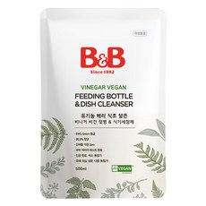 비앤비 젖병 식기세정제 리필, 1개, 500ml