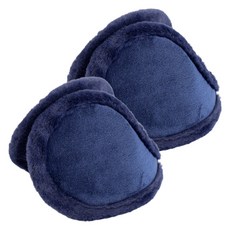 Twogram Plus 冬季毛皮耳多里, 藍色, 2個