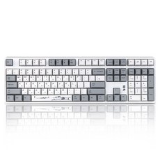 덱 헤슘 한산 화이트에디션 PBT 넌LED, 화이트, CBL-108XNW, 저소음 적축