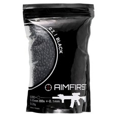 AIMFIRST 0.2g 5000발 비비탄, 블랙, 1개