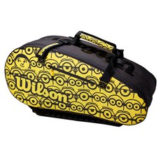 Wilson Minions Tour 網球包 12PK WR8013701001, 1個, 黑+黃