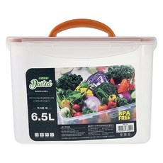 데일드 투명한 김치통, 1개, 6.5L