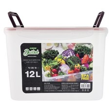 데일드 투명한 김치통, 1개, 12L