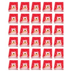 스투피드 크리스마스 포장 OPP 봉투 200p, 레드흰곰, 10 x 13 cm, 1개