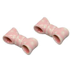 리나블루 세라믹 리본 젓가락 받침대, 핑크, 2개
