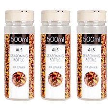 리빙패밀리 3구 조미료 통, 500ml, 3개 3개, 500ml