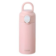 푸코 킨더 원터치 손잡이 텀블러, 핑크, 1개, 320ml
